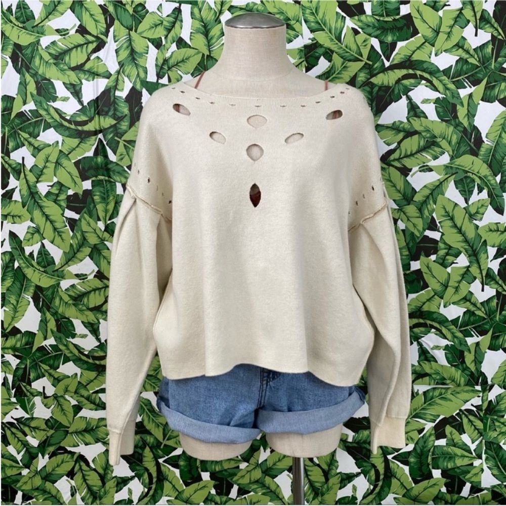 Wildfox Eyelet Oversized Sweater 241